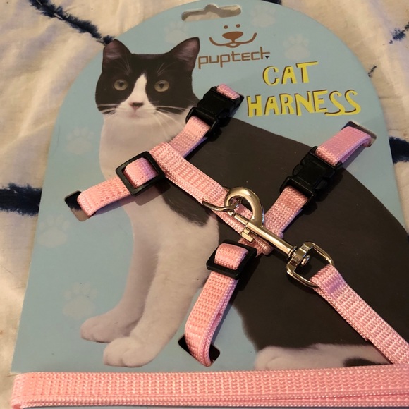 PUPTECK Adjustable Cat Harness Nylon With Leash